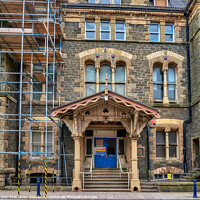 Buy canvas prints of The old Police Station in Aberystwyth by Gordon Maclaren