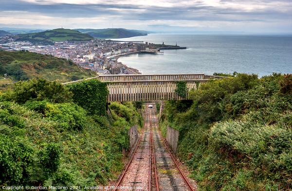 The town of Aberystwyth and Cardigan Bay Picture Board by Gordon Maclaren