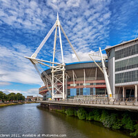 Buy canvas prints of The Millennium Stadium Cardiff by Gordon Maclaren