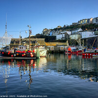 Buy canvas prints of Mevagissey Harbour, Cornwall by Gordon Maclaren