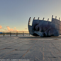 Buy canvas prints of The Merchant Seaman Memorial in Cardiff Bay by Gordon Maclaren