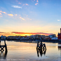 Buy canvas prints of Beautiful Cardiff Bay Sunset by Gordon Maclaren
