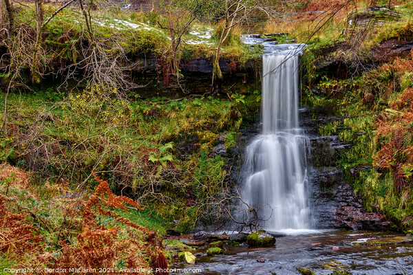 Waterfall on the Taf Fechan Picture Board by Gordon Maclaren