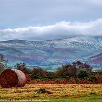 Buy canvas prints of Snow on Pen Y Fan From Mynydd Illyyd by Gordon Maclaren