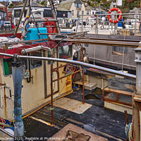 Buy canvas prints of Fishing Boat, Padstow Harbour, Cornwall by Gordon Maclaren