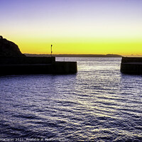 Buy canvas prints of Winter morning sunrise Charlestown Harbour Cornwall by Gordon Maclaren
