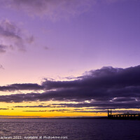 Buy canvas prints of Glorious sunset over the Severn Bridge by Gordon Maclaren