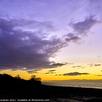 Buy canvas prints of Sunset over the Severn Estuary  by Gordon Maclaren