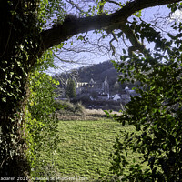 Buy canvas prints of Tintern Abbey through the trees by Gordon Maclaren