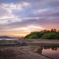 Buy canvas prints of Tropical sunset, Tambor beach Costa Rica by Marco Diaz
