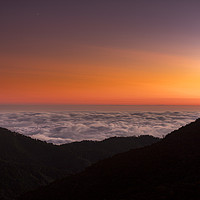 Buy canvas prints of Sunset and sea of clouds by Marco Diaz