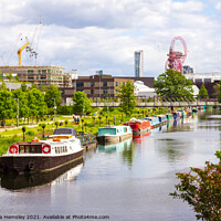 Buy canvas prints of Bright, sunny day in London Hackney by Christina Hemsley