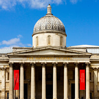 Buy canvas prints of National Gallery in London by Christina Hemsley