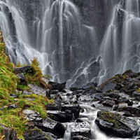 Buy canvas prints of Clashnessie Waterfalls NC500 Assynt Scotland by Barbara Jones