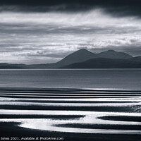 Buy canvas prints of Moody Isle of Skye across Applecross Bay  by Barbara Jones