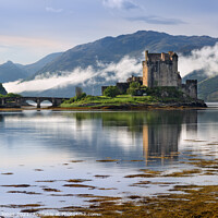 Buy canvas prints of Eilean Donan Castle in May Loch Duich Scotland by Barbara Jones