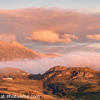 Buy canvas prints of Arkle and Foinaven Sunset Sutherland Scotland by Barbara Jones