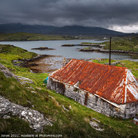 Buy canvas prints of The Haunting Beauty of a Forgotten Croft by Barbara Jones