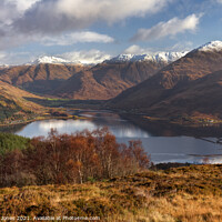 Buy canvas prints of Majestic Winter Views: Loch Duich from Mam Ratagan by Barbara Jones
