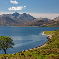 Buy canvas prints of Cuillin View from North Fearns Isle of Raasay Scot by Barbara Jones
