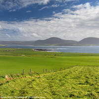 Buy canvas prints of Hoy Island and Hay Fields  Orkney Isles Scotland by Barbara Jones