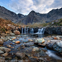 Buy canvas prints of Fairy Pools Upper Falls Glen Brittle Skye Scotland by Barbara Jones