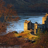Buy canvas prints of Majestic Eilean Donan Castle on Loch Duich by Barbara Jones