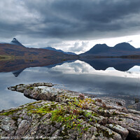Buy canvas prints of Loch Bad a Ghaill Coigach and Inverpolly Scotland by Barbara Jones