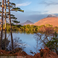 Buy canvas prints of Loch Cul Dromannan Drumrunie NC500 Scotland by Barbara Jones