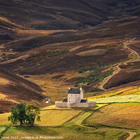 Buy canvas prints of Corgarff Castle in Autumn Cairngorms NP Scotland by Barbara Jones