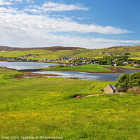 Buy canvas prints of Finstown and Bay of Firth Mainland Orkney Scotland by Barbara Jones
