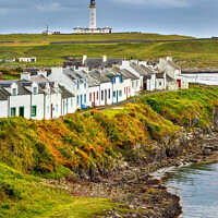 Buy canvas prints of Portnahaven, Rhinns of Islay Lighthouse Scotland by Barbara Jones