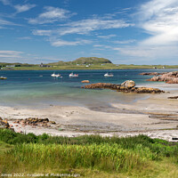 Buy canvas prints of Iona from Fionnphort Blue Skies Isle of Mull Scotl by Barbara Jones