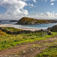 Buy canvas prints of Kilvickeon Beach View Isle of Mull, Scotland. by Barbara Jones