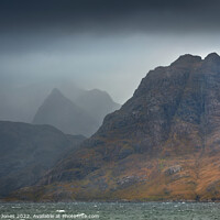 Buy canvas prints of Sgurr na Stri from Elgol, Isle of Skye Scotland. by Barbara Jones