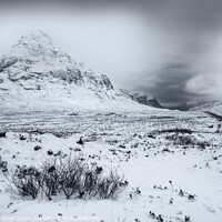 Buy canvas prints of Glencoe in Winter Buachaille Etive Beag  Scotland by Barbara Jones
