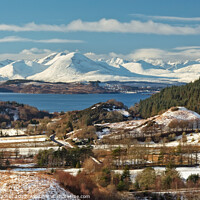 Buy canvas prints of Isle of Skye in Winter, from Auchtertyre, Scotland by Barbara Jones