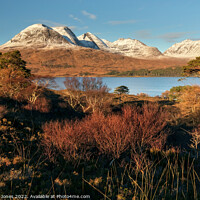 Buy canvas prints of Beinn Alligin Winter Sun, Torridon, Scotland. by Barbara Jones