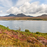 Buy canvas prints of Paps of Jura in Late Summer Scotland. by Barbara Jones