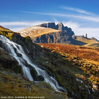 Buy canvas prints of Old Man of Storr Waterfall   Skye Scotland by Barbara Jones