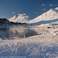 Buy canvas prints of  Loch Clair in Winter, Torridon Scotland. by Barbara Jones