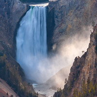 Buy canvas prints of Lower Falls Grand Canyon of Yellowstone USA. by Barbara Jones