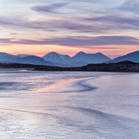 Buy canvas prints of Skye Sunset in Winter, Ashaig, Scotland. by Barbara Jones
