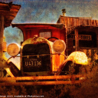 Buy canvas prints of Rusty Old Car Gold King Mine Ghost Town Az USA  by Barbara Jones