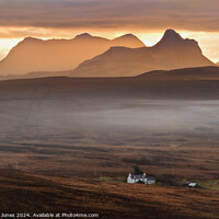Buy canvas prints of Stac Pollaidh Sunrise North West Geopark Scotland. by Barbara Jones