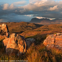 Buy canvas prints of Suilven from Druim Bad a Ghaill Assynt Scotland. by Barbara Jones