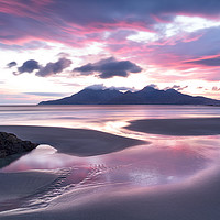 Buy canvas prints of Isle of Eigg Singing Sands Sunset  Scotland by Barbara Jones