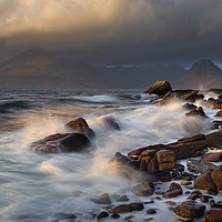 Buy canvas prints of Elgol Waves Loch Scavaig, Isle of Skye.  by Barbara Jones