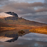 Buy canvas prints of Old Man of Storr Reflection Isle of Skye Scotland by Barbara Jones