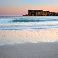 Buy canvas prints of Sunrise Oldshoremore Beach Sutherland Scotland by Barbara Jones